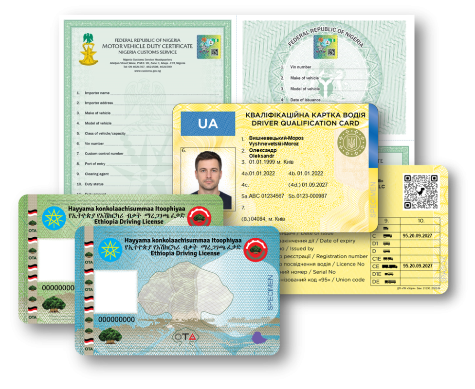 Driver & Vehicle Qualification Cards